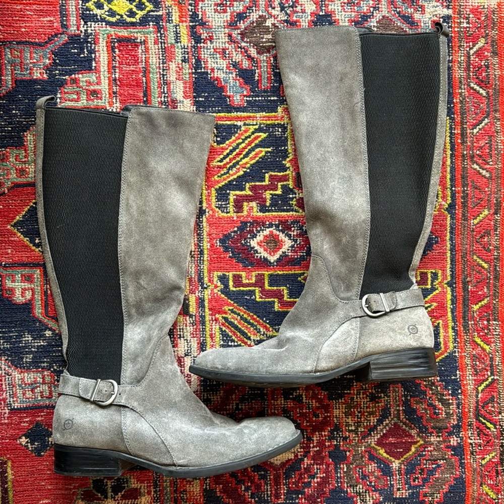 Grey Suede Børn Boots